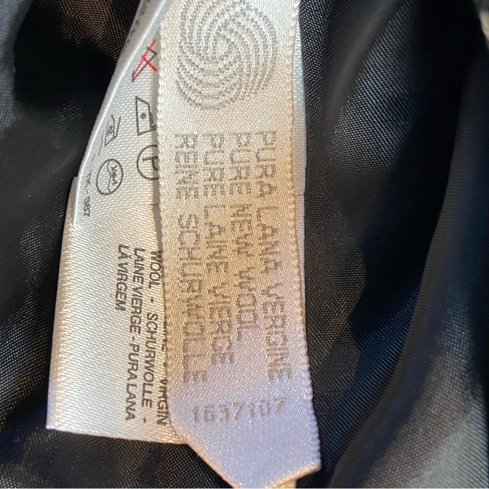 Maxmara Virgin Wool Blazer Single Button Black Gr… - image 7